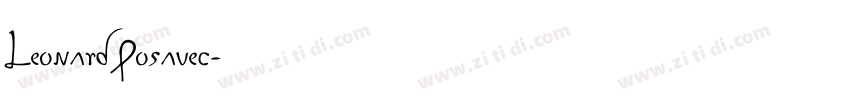 Leonard Posavec字体转换